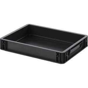 Eurobox AUER ESD EG 43/75 HG, schwarz, 6,9 Liter