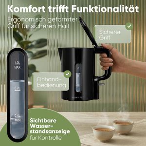 Produktbild für Wasserkocher Clatronic WK 3834, schwarz