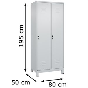 Produktbild für Spind CP-Möbel Classic PLUS, lichtgrau