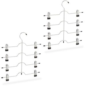 Produktbild für Hosenbügel Relaxdays 100294260, aus Metall