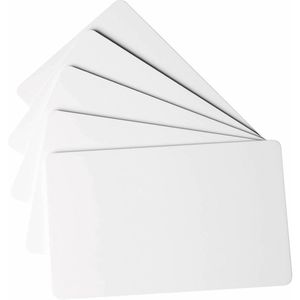 Plastikkarten Durable Duracard, blanko, weiß glänzend