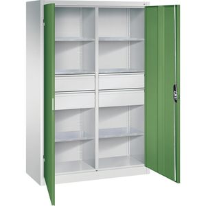 Werkzeugschrank CP-Möbel 8931-3042, aus Metall, grau / grün