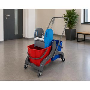 Produktbild für Reinigungswagen Böttcher-AG Profi PE, Doppelfahrwagen
