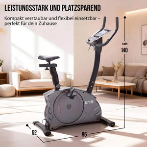 Produktbild für Ergometer Christopeit ET 6, 12 kg Schwungmasse, Upright-Bike