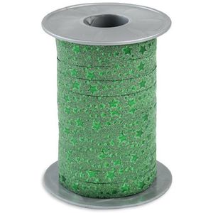 Produktbild für Geschenkband Präsent Glitter Star, tannengrün
