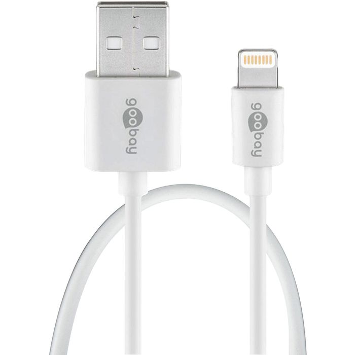 Goobay Ladekabel 54600, weiß, USB A auf Apple Lightning, 1m