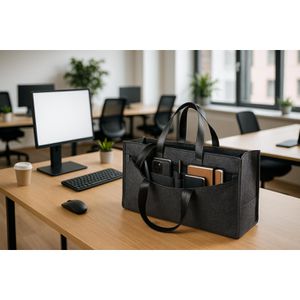 Produktbild für Laptoptasche STOP Desk Sharing Felt Sumba, 46228, dunkelgrau