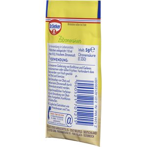 Produktbild für Zitronensäure Dr.Oetker Pulver