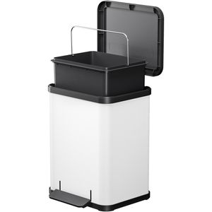 Produktbild für Mülleimer Hailo Öko uno Plus M, weiß