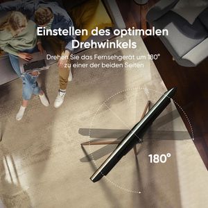 Produktbild für TV-Ständer Onkron TS1220-B, Buche/schwarz, Metall &amp; Holz