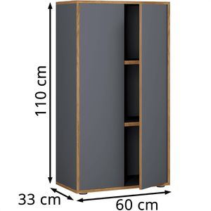 Produktbild für Aktenschrank VCM Salia 3-Fach 920727, aus Holz