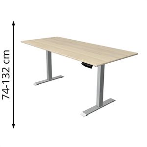 Schreibtisch Kerkmann Move 1, ahorn / silber