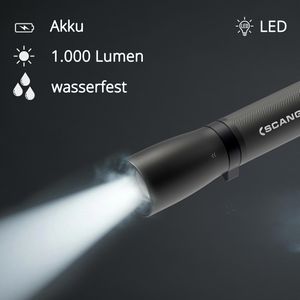 Produktbild für Taschenlampe Scangrip Flash 1000 R, LED, aufladbar