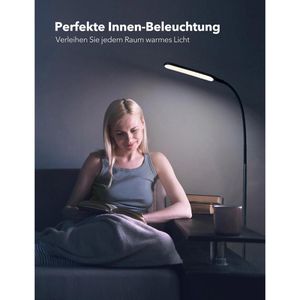 Produktbild für Stehlampe TaoTronics TT-DL072, LED, schwarz, 176 cm