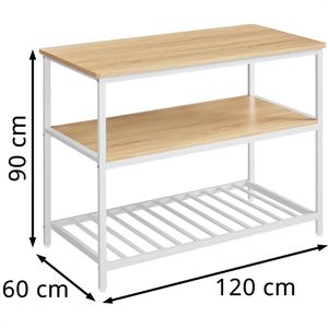 Produktbild für Küchenregal Vasagle KKI001W09, eiche