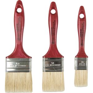 Connex Malerpinsel COXB365100, Set, 3-teilig, Flachpinsel in 3 verschiedenen Größen, Synthetik