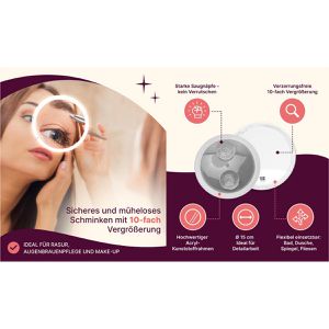 Produktbild für Kosmetikspiegel Fantasia 41030, Ø 15 cm