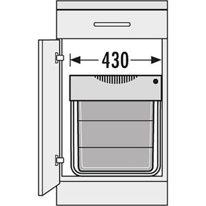 Produktbild für Einbaumülleimer Hailo AS Easy Cargo 30/19, 3668501