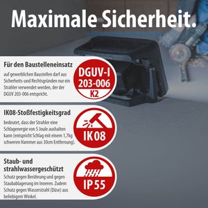 Produktbild für Baustrahler Brennenstuhl MULTI 10050 MH LED, für 18 V Akkus