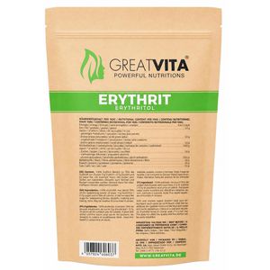 Produktbild für Zucker GreatVita Erythrit, weißer Zucker