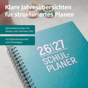 Produktbild für Lehrerkalender Betzold Design-Schulplaner, Jahr 2026/2027