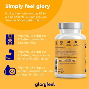 Produktbild für Vitamin-D gloryfeel 400 Tabletten