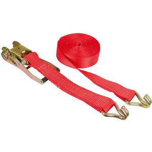 Spanngurt Kerbl 37171, rot, mit Haken & Ratsche