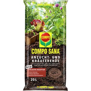 Blumenerde Compo SANA Anzucht- und Kräutererde