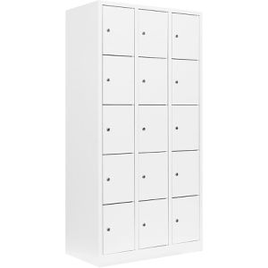 Produktbild für Schließfachschrank Lüllmann 520537, weiß