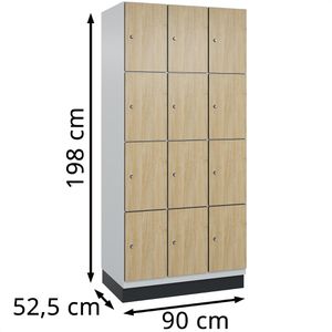 Produktbild für Schließfachschrank CP-Möbel Cambio, eiche