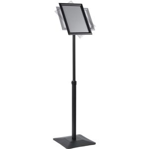 Produktbild für Infoständer Böttcher-AG aus Aluminium, schwarz, A4