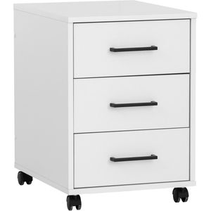 Produktbild für Rollcontainer Möbelpartner Ruby 158173, aus Holz, weiß