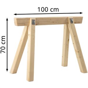 Produktbild für Arbeitsbock Triuso 100B070F, bis 1000 kg