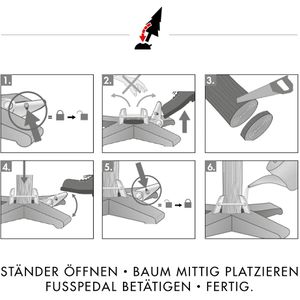 Produktbild für Weihnachtsbaumständer Krinner 95010, Vario Tölz, braun
