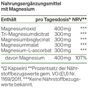Produktbild für Magnesium natural-elements Komplex, 180 Kapseln