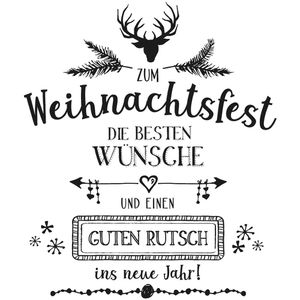 Produktbild für Motivstempel Rayher 29141000 Weihnachtsfest, aus Holz