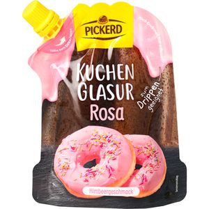 Produktbild für Kuchenglasur PICKERD Himbeere, Zuckerglasur, rosa