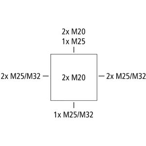Produktbild für Abzweigdose Spelsberg Abox SL-4², wasserdicht IP66 für außen