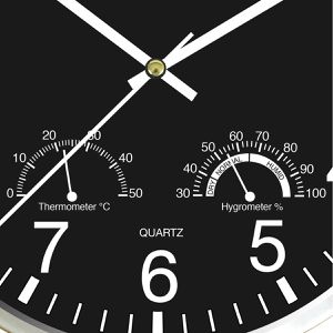 Produktbild für Wanduhr Unilux Wetty, Metall, analog, Quarzuhr