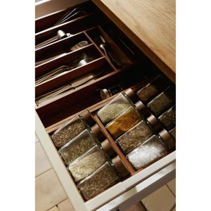 Produktbild für Gewürzregal Wenko 54950100, braun, mit 3 Fächern
