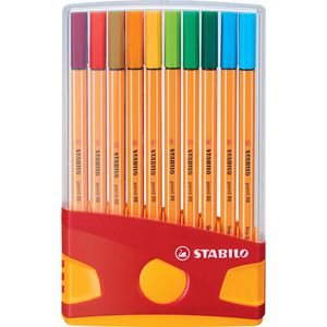 Fineliner Stabilo Point 88 ColorParade, farbig sortiert
