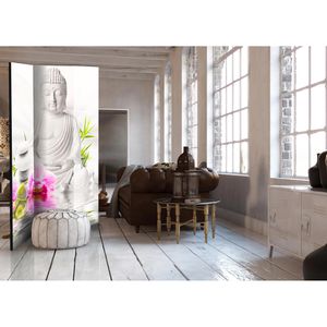 Produktbild für Paravent Artgeist Buddha and Orchids, innen 3-tlg.