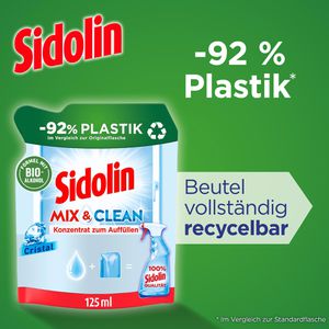 Produktbild für Glasreiniger Sidolin Mix&amp;Clean Cristal, Konzentrat