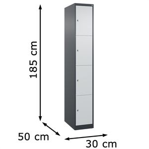 Produktbild für Schließfachschrank CP-Möbel Classic Plus lichtgrau