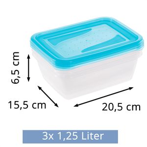 Produktbild für Frischhaltedose Keeeper fredo fresh blau, aus Kunststoff