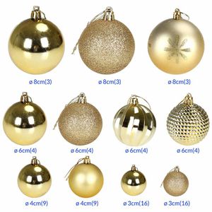 Produktbild für Weihnachtskugeln CASARIA gold