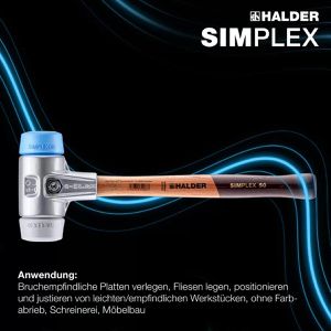 Produktbild für Schonhammer HALDER SIMPLEX, 3113.040, Kopf-Ø 40mm