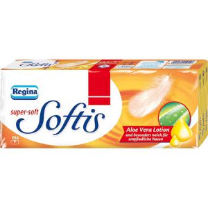 Produktbild für Taschentücher Regina Softis, Aloe Vera, Päckchen