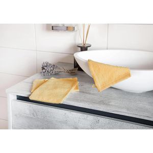 Produktbild für Waschlappen Zollner Elba II, sonnengelb, 16 x 21 cm