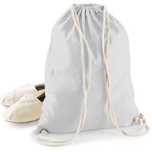 Produktbild für Turnbeutel Westford-Mill W110 Cotton Gymsac, light grey